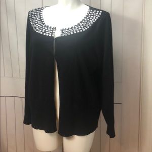 ⭐️LANE BRYANT BLACK SILVER GEM COVER PIECE 22/24